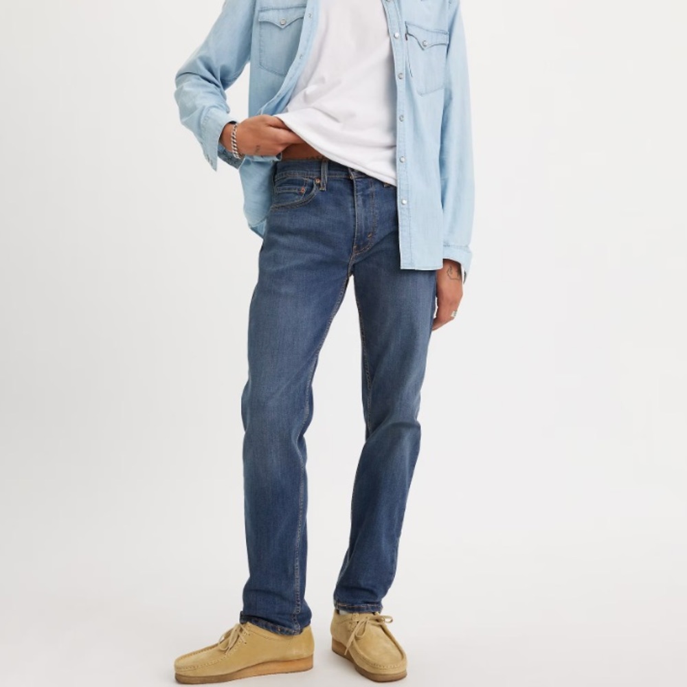 NWT LEVI’S 502 TAPER FLEX MEN’S JEANS. SITS BELOW WAISTLINE, REGULAR FIT.